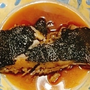 めんつゆで☆黒カレイの煮魚☆